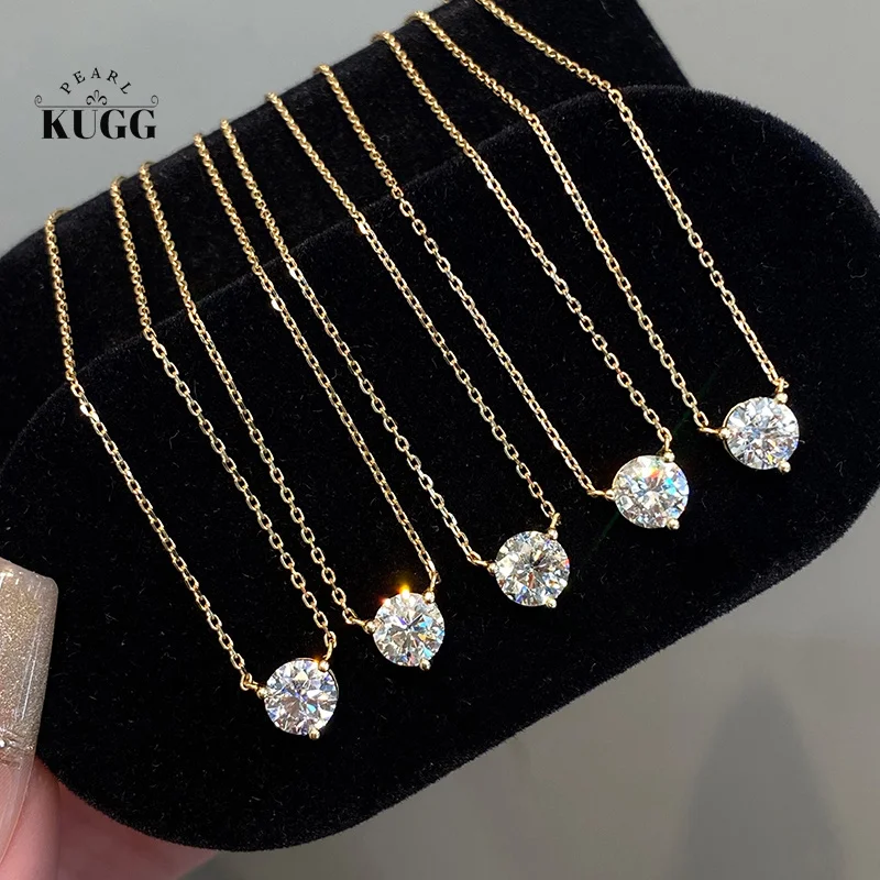 KUGG 100% 18K Yellow Gold Necklace Luxury INS Style 0.50carat Real Natural Diamond Necklace for Women High Wedding Jewelry
KUGG 100% 18K Yellow Gold Necklace Luxury INS Style 0.50carat Real Natural Diamond Necklace for Women High Wedding Jewelry
