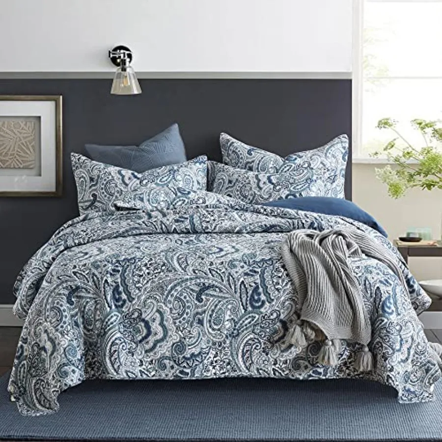Cotton Bedspread Quilt Sets 3 Pieces Reversible Comforter Coverlet Sets Queen Size
Cotton Bedspread Quilt Sets 3 Pieces Reversible Comforter Coverlet Sets Queen Size