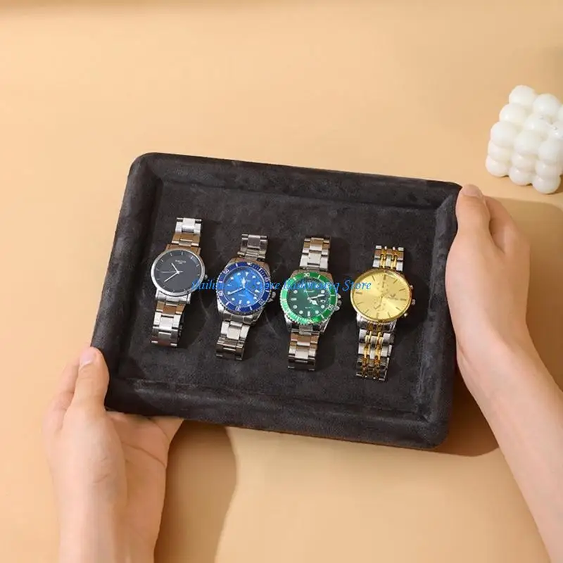 573B Velvety Jewelry Display Tray Exquisite Jewellery Holder Portable Rings Earrings Necklace Tray Storage Holder
573B Velvety Jewelry Display Tray Exquisite Jewellery Holder Portable Rings Earrings Necklace Tray Storage Holder