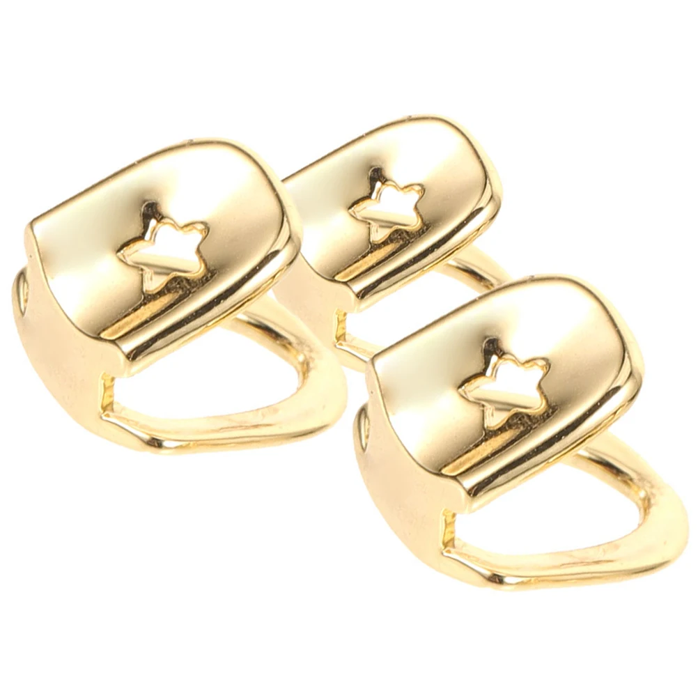 3pcs Golden Teeth Cap Grills Fake Tooth Cosplay Accessories Single Rappers Party Decorations HipHop Jewelry Copper
3pcs Golden Teeth Cap Grills Fake Tooth Cosplay Accessories Single Rappers Party Decorations HipHop Jewelry Copper