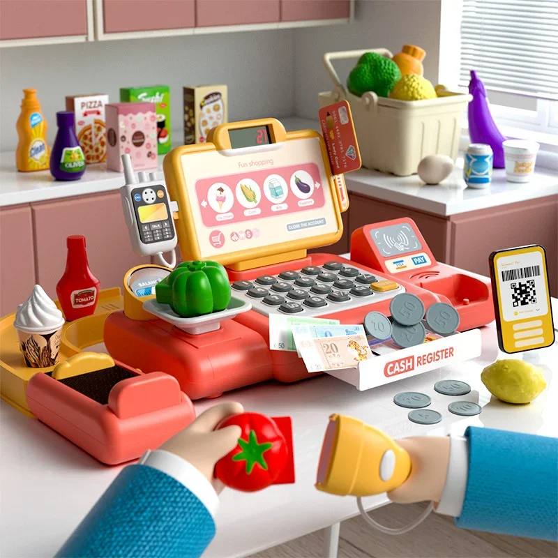Children's Supermarket Cashier Toy Baby Emulation Salesman Education Little Girl Go Home Cashier Girl
Children's Supermarket Cashier Toy Baby Emulation Salesman Education Little Girl Go Home Cashier Girl