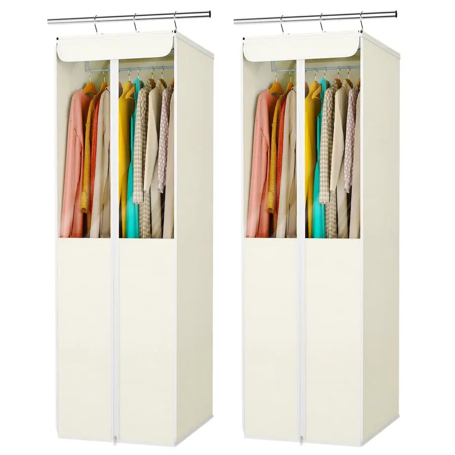 Чехлы для одежды с прозрачным окном, 2 шт., большие, для хранения в шкафу, премиум-класса
Чехлы для одежды с прозрачным окном, 2 шт., большие, для хранения в шкафу, премиум-класса