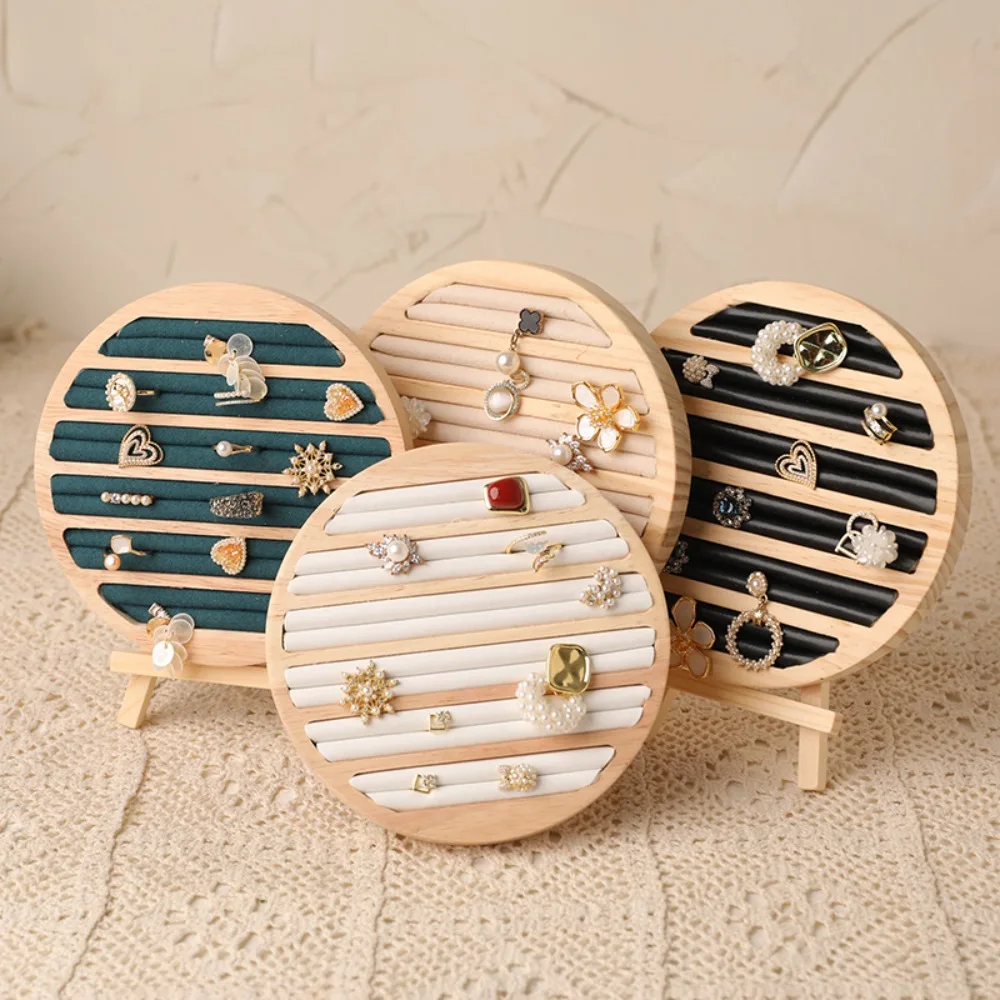 New Wood Jewelry Tray Earrings Display Round Shape Ring Display Plate Display Plate Jewellery Storage Stand Counter Display
New Wood Jewelry Tray Earrings Display Round Shape Ring Display Plate Display Plate Jewellery Storage Stand Counter Display
