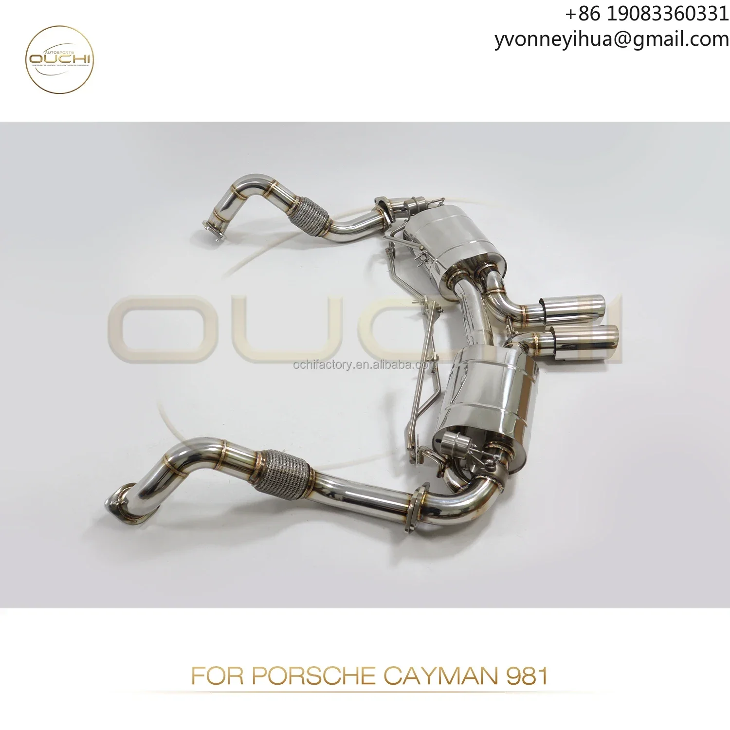 OUCHI Stainless Steel Exhaust Catback For Porsche 981 Cayman/S Boxster/S/GTS 2013-2015 2.7L/3.4L With Muffler Valves Pipe System
OUCHI Stainless Steel Exhaust Catback For Porsche 981 Cayman/S Boxster/S/GTS 2013-2015 2.7L/3.4L With Muffler Valves Pipe System