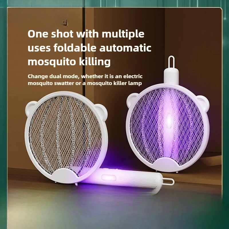 Складная портативная электрическая мухобойка от комаров, бытовая перезаряжаемая литиевая батарея, лампа от комаров 2-в-1, общежитие USB
Складная портативная электрическая мухобойка от комаров, бытовая перезаряжаемая литиевая батарея, лампа от комаров 2-в-1, общежитие USB