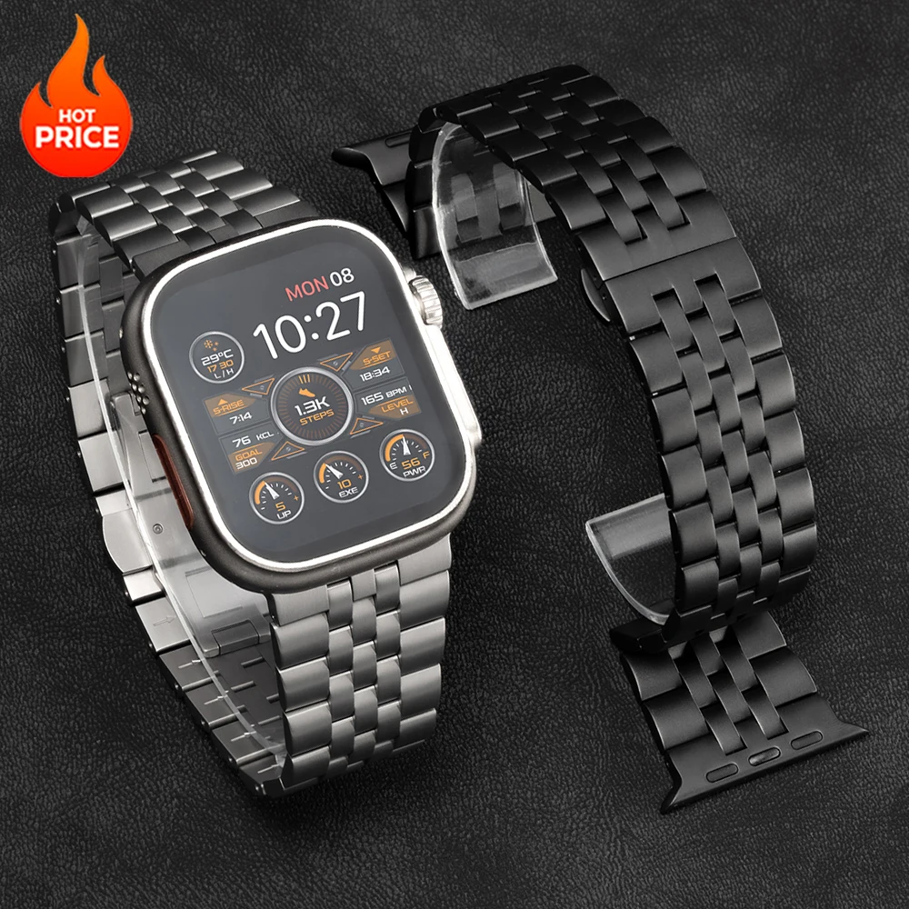 Роскошный титановый ремешок для Apple Watch Ultra 3 2 49 мм, металлический браслет для Iwatch Series Ultra 49 мм, мужской деловой браслет
Роскошный титановый ремешок для Apple Watch Ultra 3 2 49 мм, металлический браслет для Iwatch Series Ultra 49 мм, мужской деловой браслет