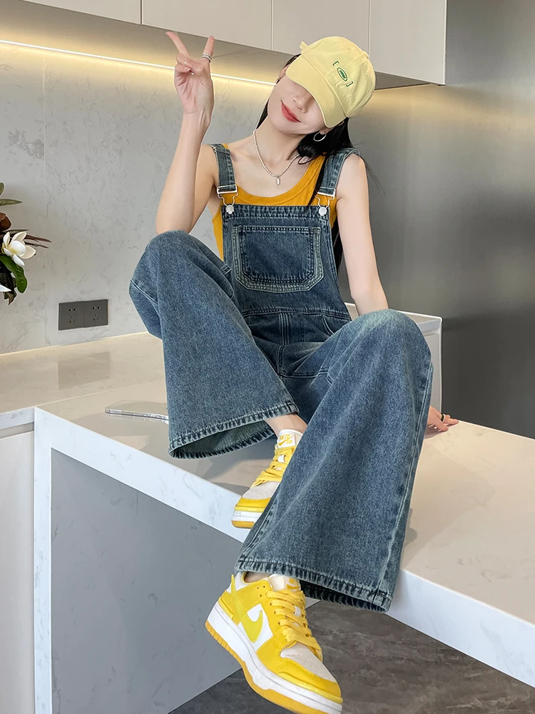 Anti-Aging High Waist Wide Leg Overalls Women's Casual Loose Fit Denim Jumpsuit Spring Autumn New Sle Korean Faion
Anti-Aging High Waist Wide Leg Overalls Women's Casual Loose Fit Denim Jumpsuit Spring Autumn New Sle Korean Faion