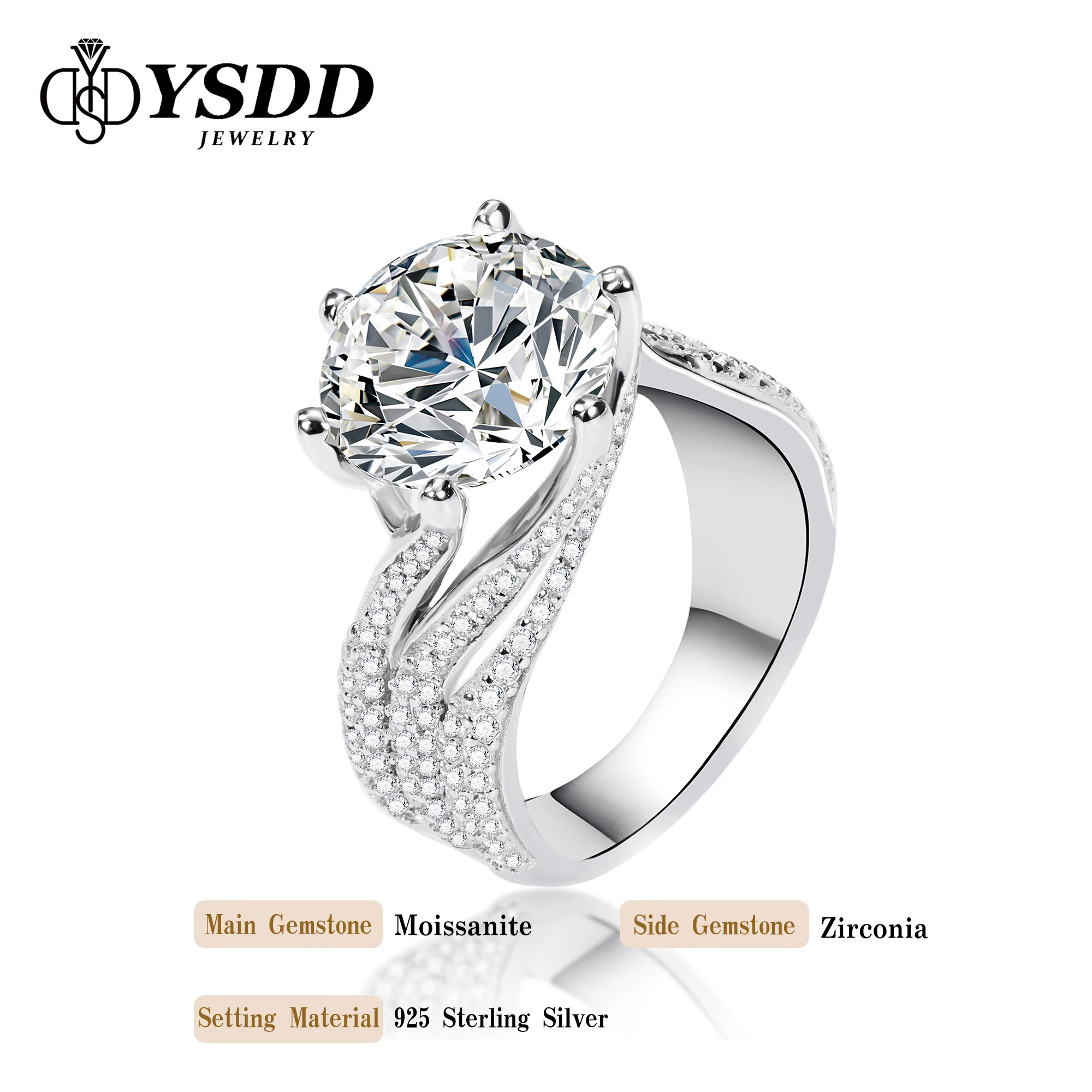 # 5 YSDD Роскошное женское кольцо с муассанитом 1CT 3CT 5CT, стерлинговое серебро 925 пробы, ювелирные изделия, обручальное кольцо с бриллиантом D цвета VVS1
# 5 YSDD Роскошное женское кольцо с муассанитом 1CT 3CT 5CT, стерлинговое серебро 925 пробы, ювелирные изделия, обручальное кольцо с бриллиантом D цвета VVS1