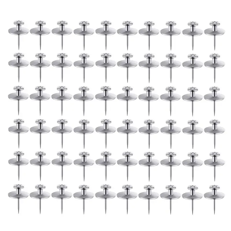B62B-60Pack Silver Double Headed Picture Hanging Nails, Picture Nails, Tacks For Wall Hangings, Wall Pins For Hanging Easy To Us
B62B-60Pack Silver Double Headed Picture Hanging Nails, Picture Nails, Tacks For Wall Hangings, Wall Pins For Hanging Easy To Us