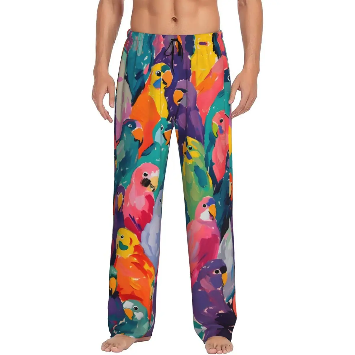 Изготовленные на заказ пижамные штаны с изображением попугая и птицы для мужчин, милые эластичные пижамы с попугаем для сна и карманами
Изготовленные на заказ пижамные штаны с изображением попугая и птицы для мужчин, милые эластичные пижамы с попугаем для сна и карманами