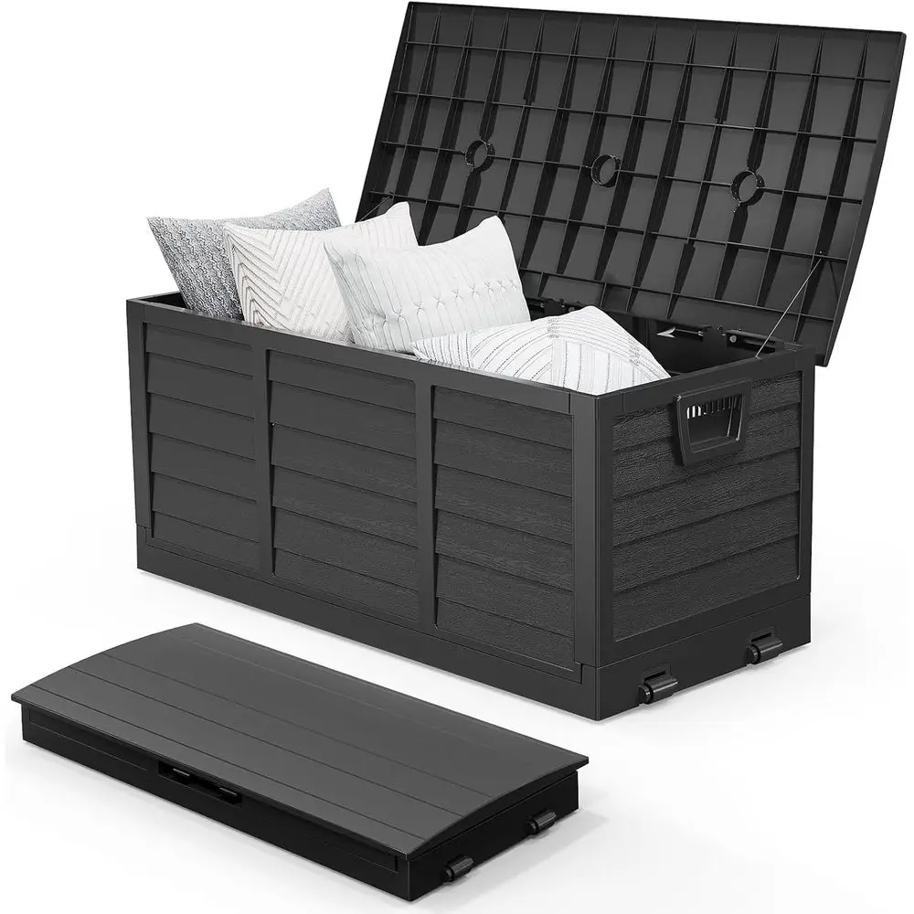 Collapsible 75 Gallon Outdoor Storage Box with Lid, Easy Assembly Plastic Container for Patio, Deck, Garden, Pool, and Yard (All
Collapsible 75 Gallon Outdoor Storage Box with Lid, Easy Assembly Plastic Container for Patio, Deck, Garden, Pool, and Yard (All