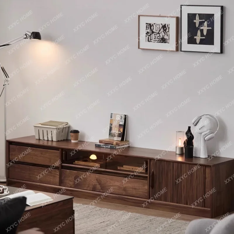 GGTT North small apartment multi-functional living room cabinet walnut color combination cabinet
GGTT North small apartment multi-functional living room cabinet walnut color combination cabinet