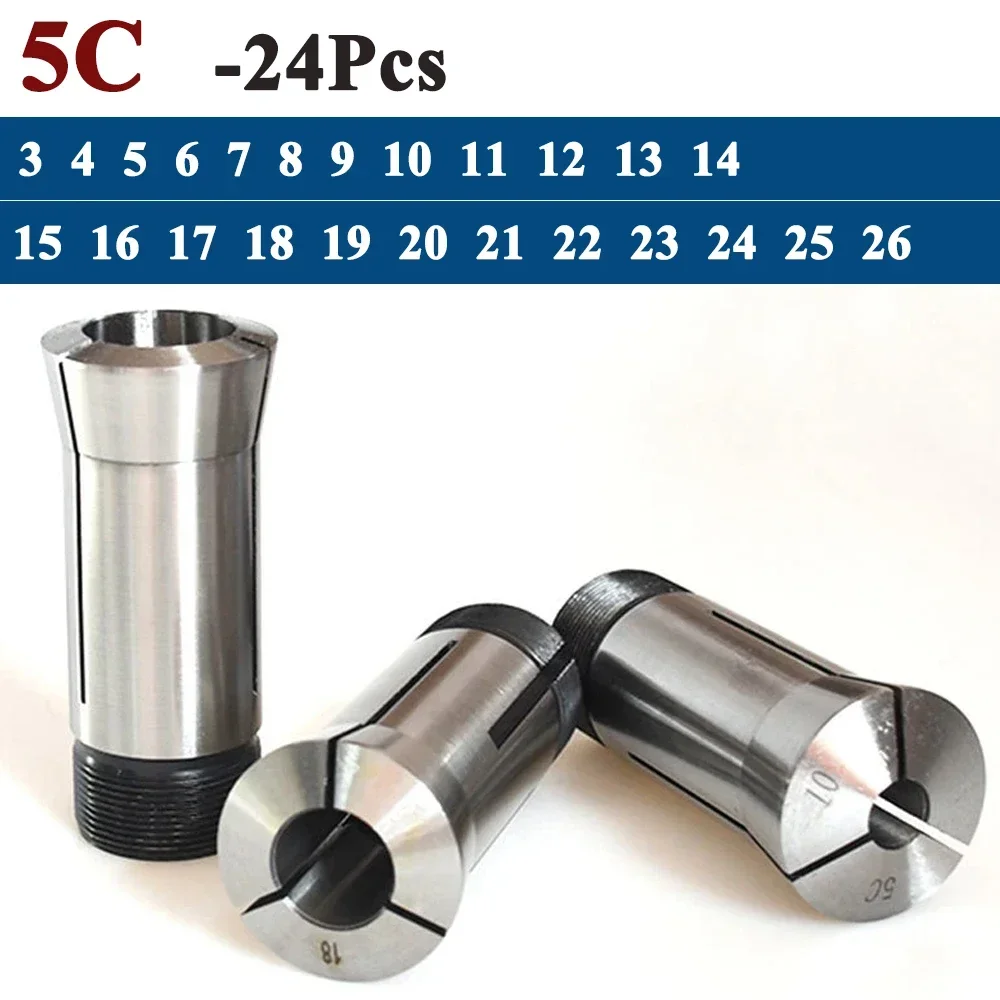 ZCD 5C collets 24pcs/set collet set Round hole spring collet chuck for CNC machine milling lathe tool
ZCD 5C collets 24pcs/set collet set Round hole spring collet chuck for CNC machine milling lathe tool