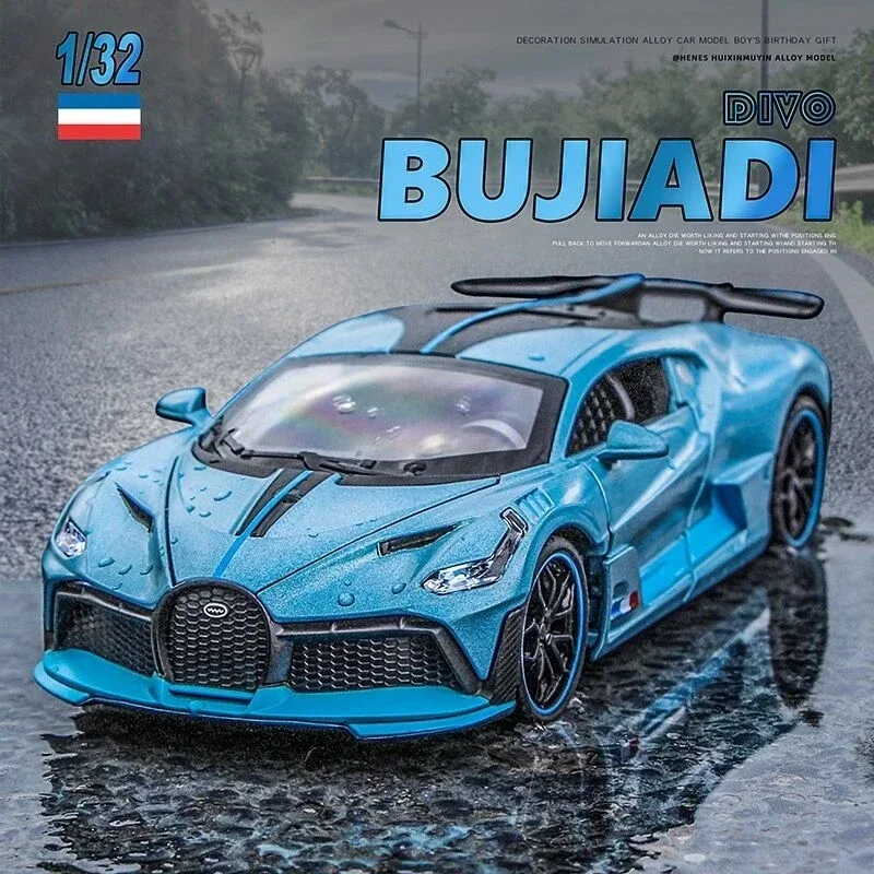 1:32 Bugatti DIVO Alloy Sports Car Model Diecasts Metal Toy Vehicles Car Model Simulation Sound Light Essential Ornaments
1:32 Bugatti DIVO Alloy Sports Car Model Diecasts Metal Toy Vehicles Car Model Simulation Sound Light Essential Ornaments