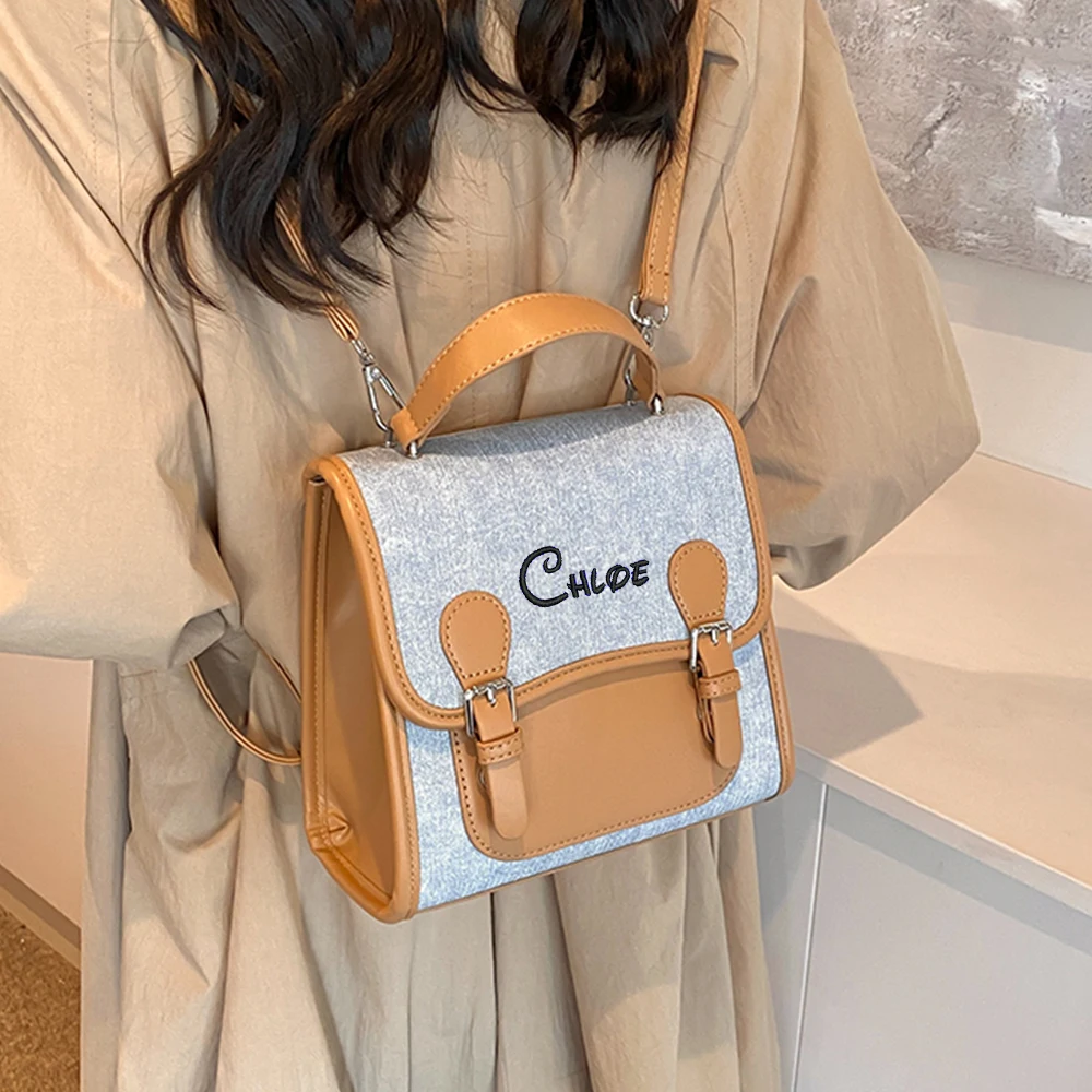 Personalized New Denim PU Backpack, Fashion Academy Style Bag, Handbag, Customized Versatile Travel Bag, Gift Bag, With Name
Personalized New Denim PU Backpack, Fashion Academy Style Bag, Handbag, Customized Versatile Travel Bag, Gift Bag, With Name