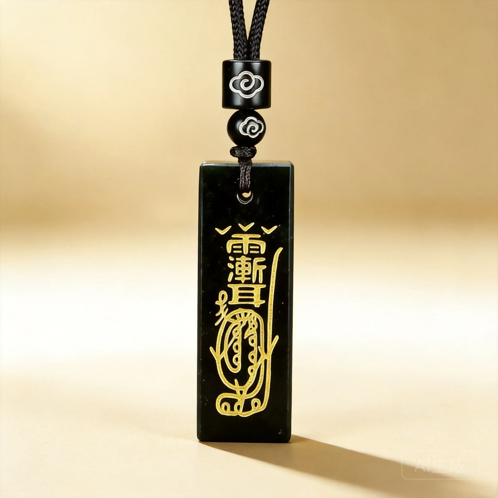 Chinese Style Natural Hetian Dark Green Jade Taoist Rune Pendant Unisex Lucky Amulet Necklace Blessing Fortune Protection Retro
Chinese Style Natural Hetian Dark Green Jade Taoist Rune Pendant Unisex Lucky Amulet Necklace Blessing Fortune Protection Retro