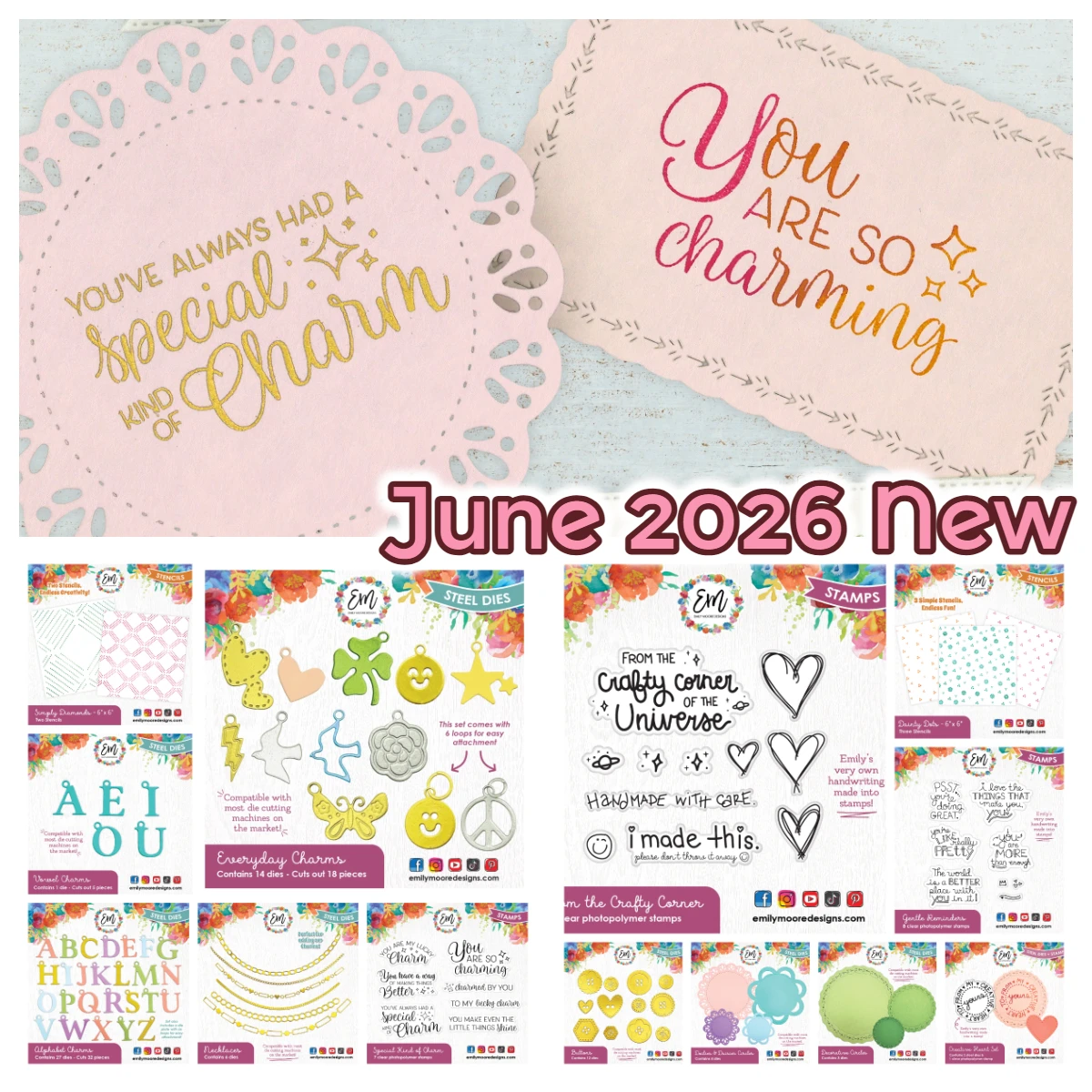 June 2026 New Everyday Charm Dies Metal Cutting Dies and Stamps Stencils for DIY Scrapbooking Handmade Photo Album Decoration
June 2026 New Everyday Charm Dies Metal Cutting Dies and Stamps Stencils for DIY Scrapbooking Handmade Photo Album Decoration