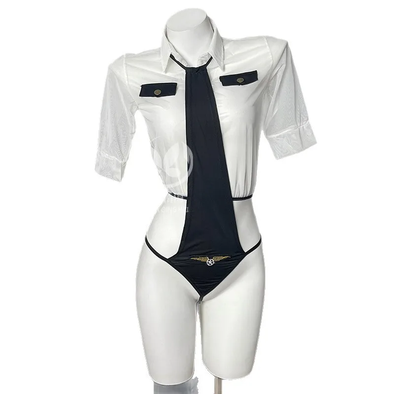 Sexy Halter Neck Hot Policewoman Uniform Sexy Underwear Passionate Bodysuits Short Sleeved For Woman Charming Elegant UW88
Sexy Halter Neck Hot Policewoman Uniform Sexy Underwear Passionate Bodysuits Short Sleeved For Woman Charming Elegant UW88