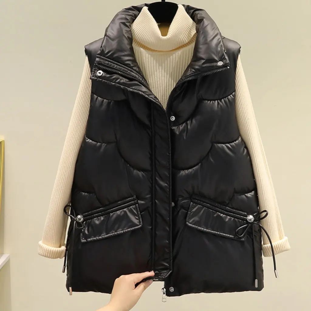 Women's Gloss down Cotton Vest Short Korean-style Slimming Waistcoat for Autumn And Winter New All-match Fashion Top
Women's Gloss down Cotton Vest Short Korean-style Slimming Waistcoat for Autumn And Winter New All-match Fashion Top