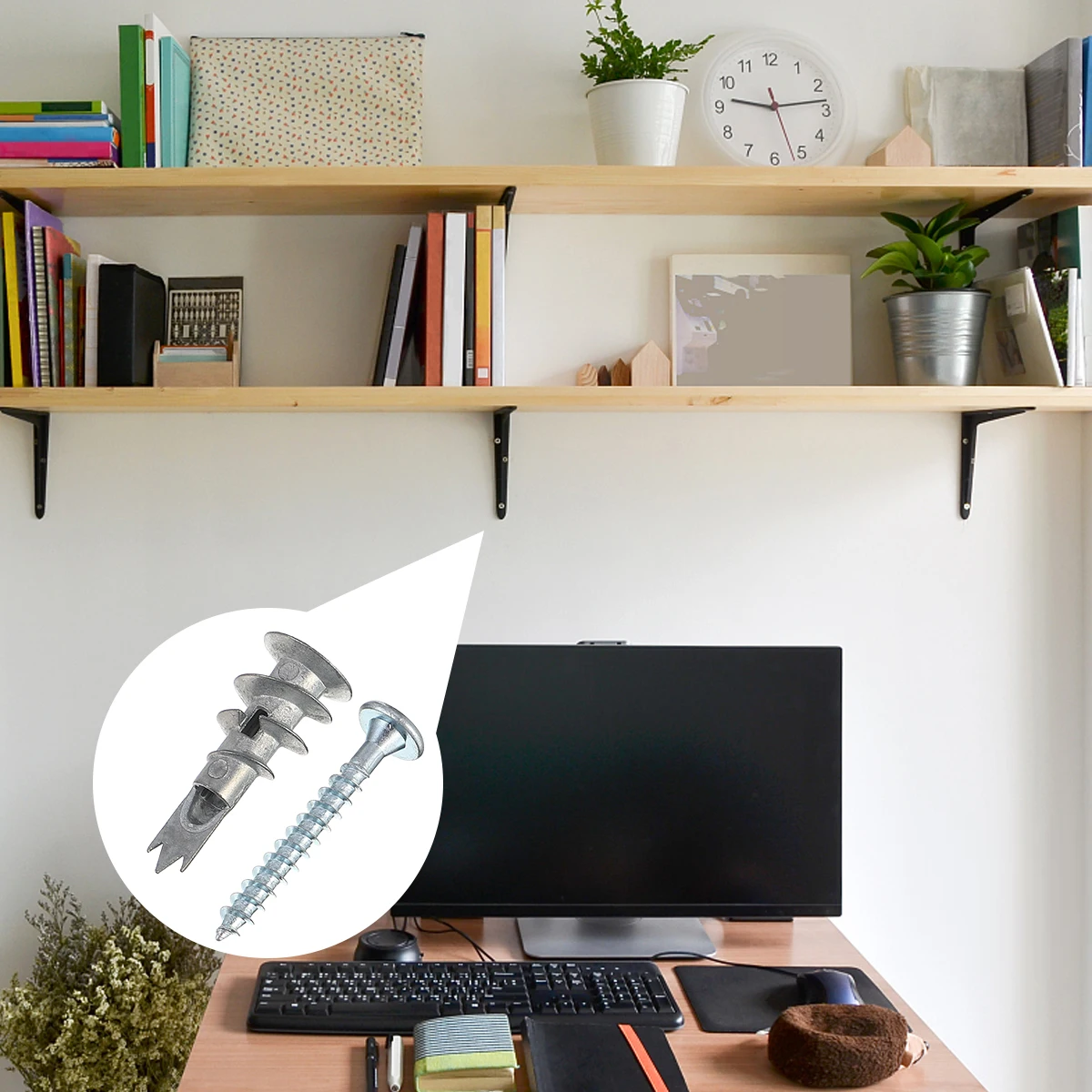 200pcs Heavy Duty Metal Self Drilling Plasterboard Fixings Strong Expansion Wall Anchors For Bathroom Kitchen Shelving Mirrors
200pcs Heavy Duty Metal Self Drilling Plasterboard Fixings Strong Expansion Wall Anchors For Bathroom Kitchen Shelving Mirrors