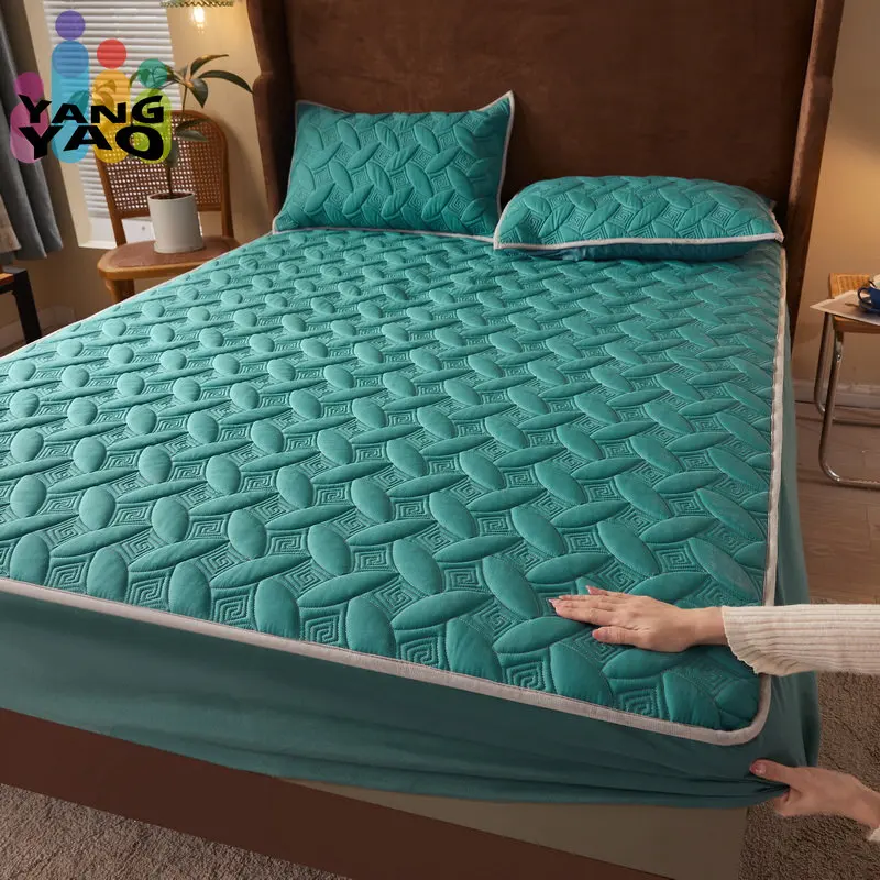 Cartoon Quilted Fitted Sheet Mattress Cover with Elastic Band Antislip Bed Sheet Queen King Mattress Protector (No Pillowcases)
Cartoon Quilted Fitted Sheet Mattress Cover with Elastic Band Antislip Bed Sheet Queen King Mattress Protector (No Pillowcases)