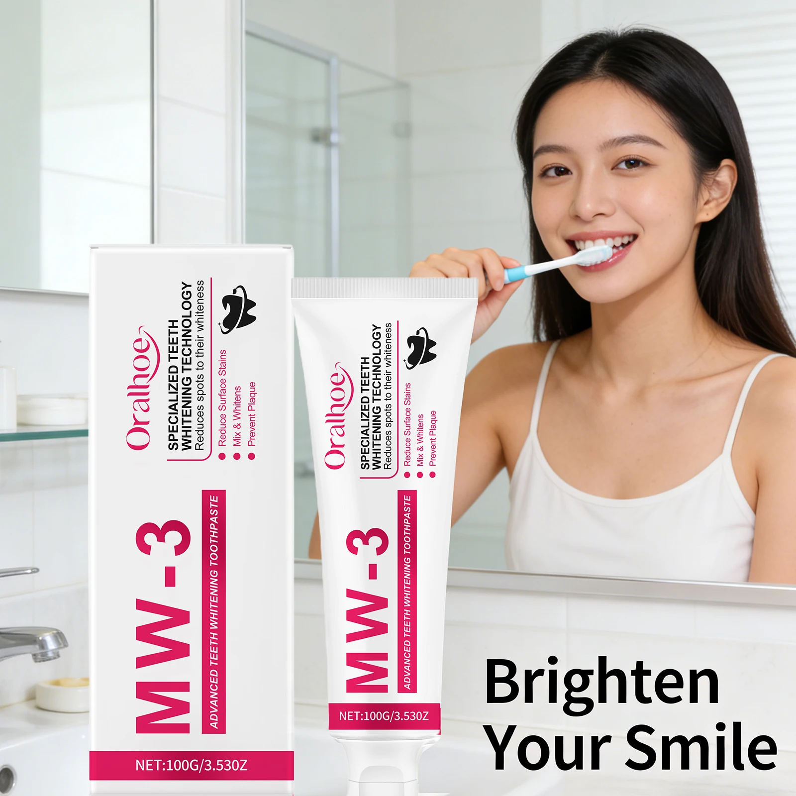 Отбеливающая зубная паста для удаления налета и пятен, уменьшения желтизны, осветления зубов, освежения дыхания, средства для гигиены полости рта
Отбеливающая зубная паста для удаления налета и пятен, уменьшения желтизны, осветления зубов, освежения дыхания, средства для гигиены полости рта