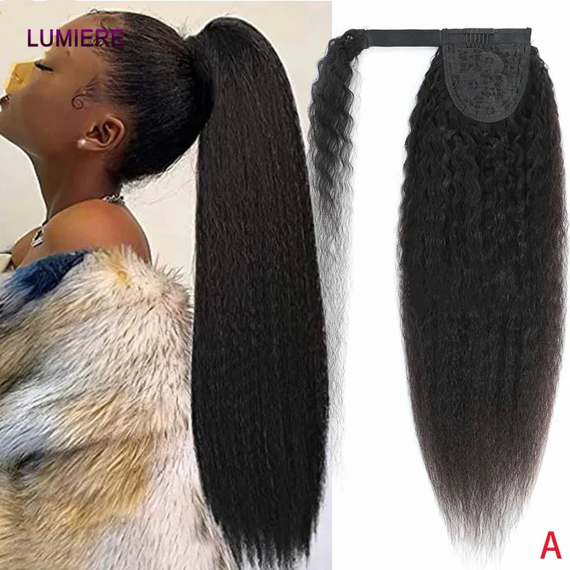 Накладной хвост Yaki Kinky Straight Curly из натуральных человеческих волос, на резинке, Remy Hair Extensions, бразильские волосы для женщин
Накладной хвост Yaki Kinky Straight Curly из натуральных человеческих волос, на резинке, Remy Hair Extensions, бразильские волосы для женщин