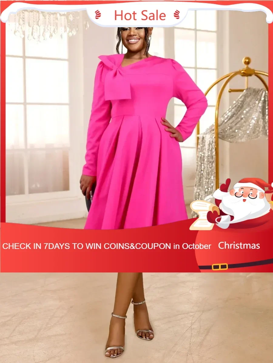Customized Women Rose Pleated Church Dress Skew Collar Bow Long Sleeve High Waist Elegant A-Line Formal Prom Party Gowns Winter
Customized Women Rose Pleated Church Dress Skew Collar Bow Long Sleeve High Waist Elegant A-Line Formal Prom Party Gowns Winter