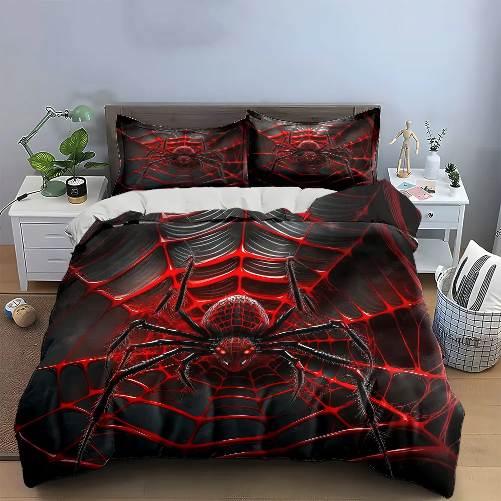 "Spider Web Design Decor Set" Soft Skin-Friendly Bedding Set Includes 1 Duvet Cover And 2 Pillowcase, Gift
"Spider Web Design Decor Set" Soft Skin-Friendly Bedding Set Includes 1 Duvet Cover And 2 Pillowcase, Gift