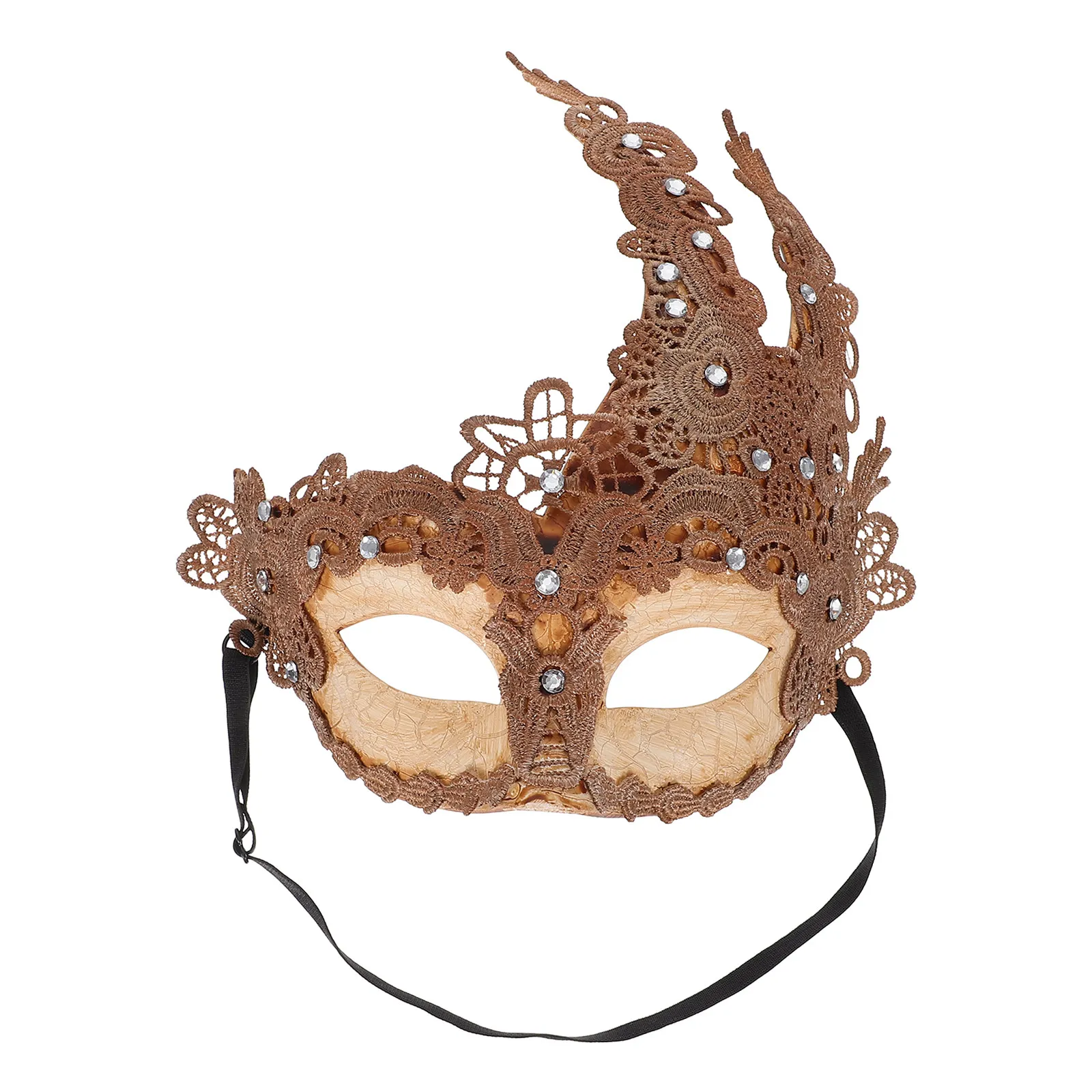 Elegant Masquerade Mask Women Lace Rhinestone Gold Half Face Party Mask Adjustable Elastic Lightweight for Halloween Cosplay
Elegant Masquerade Mask Women Lace Rhinestone Gold Half Face Party Mask Adjustable Elastic Lightweight for Halloween Cosplay