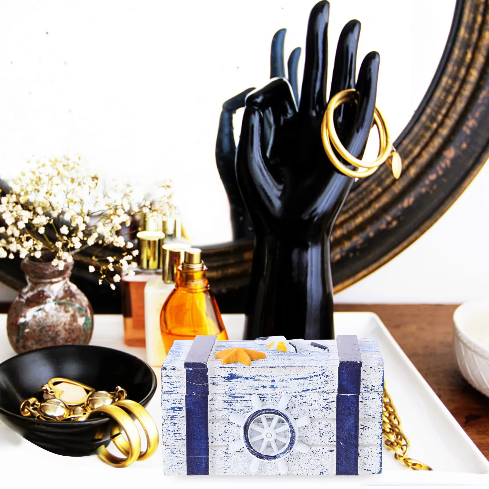 Jewelry Storage Box Wooden Desktop Organizer Case for Necklaces Rings Earrings Multi-Functional Trinket Container Decorative Box
Jewelry Storage Box Wooden Desktop Organizer Case for Necklaces Rings Earrings Multi-Functional Trinket Container Decorative Box