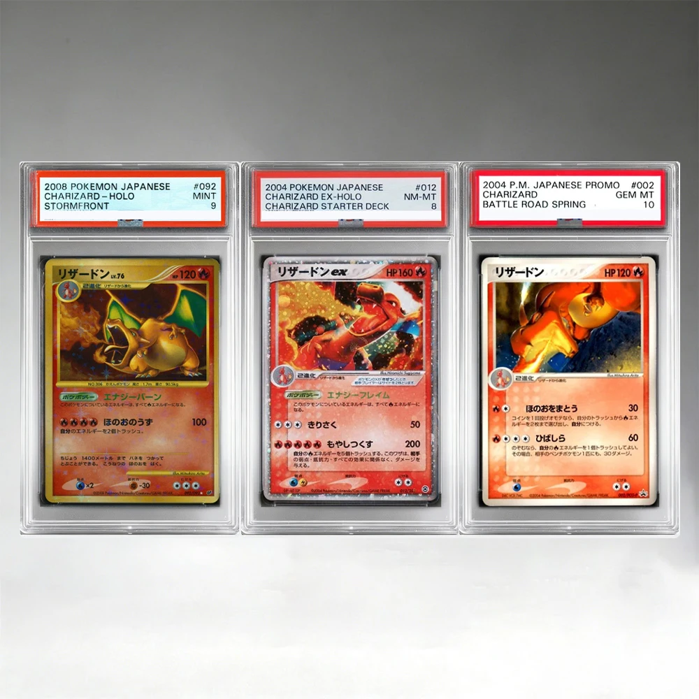 DIY PTCG Rating Collection Card Japanese CHARIZARD Game Card High Quality Replica Card Anime Collectible Card Flash Card Gift
DIY PTCG Rating Collection Card Japanese CHARIZARD Game Card High Quality Replica Card Anime Collectible Card Flash Card Gift