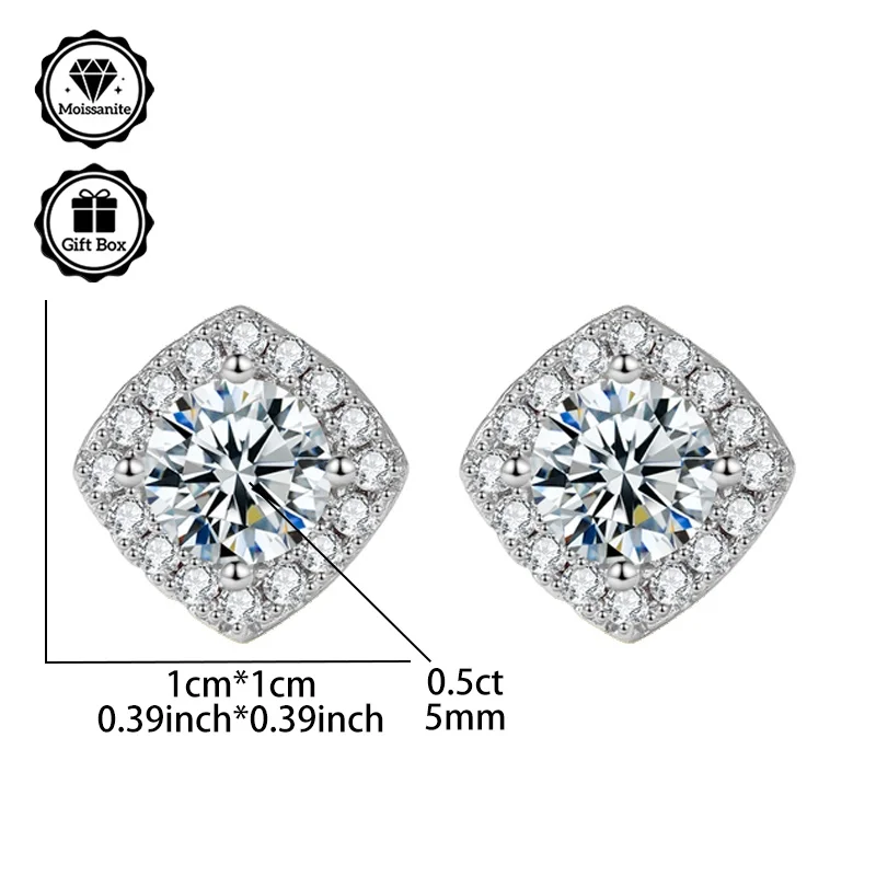 Ювелирные изделия LAMVOICE для женщин/серьги-гвоздики с 1-каратным муассанитом, серьги из стерлингового серебра S925, подарок на День святого Валентина для нее
Ювелирные изделия LAMVOICE для женщин/серьги-гвоздики с 1-каратным муассанитом, серьги из стерлингового серебра S925, подарок на День святого Валентина для нее