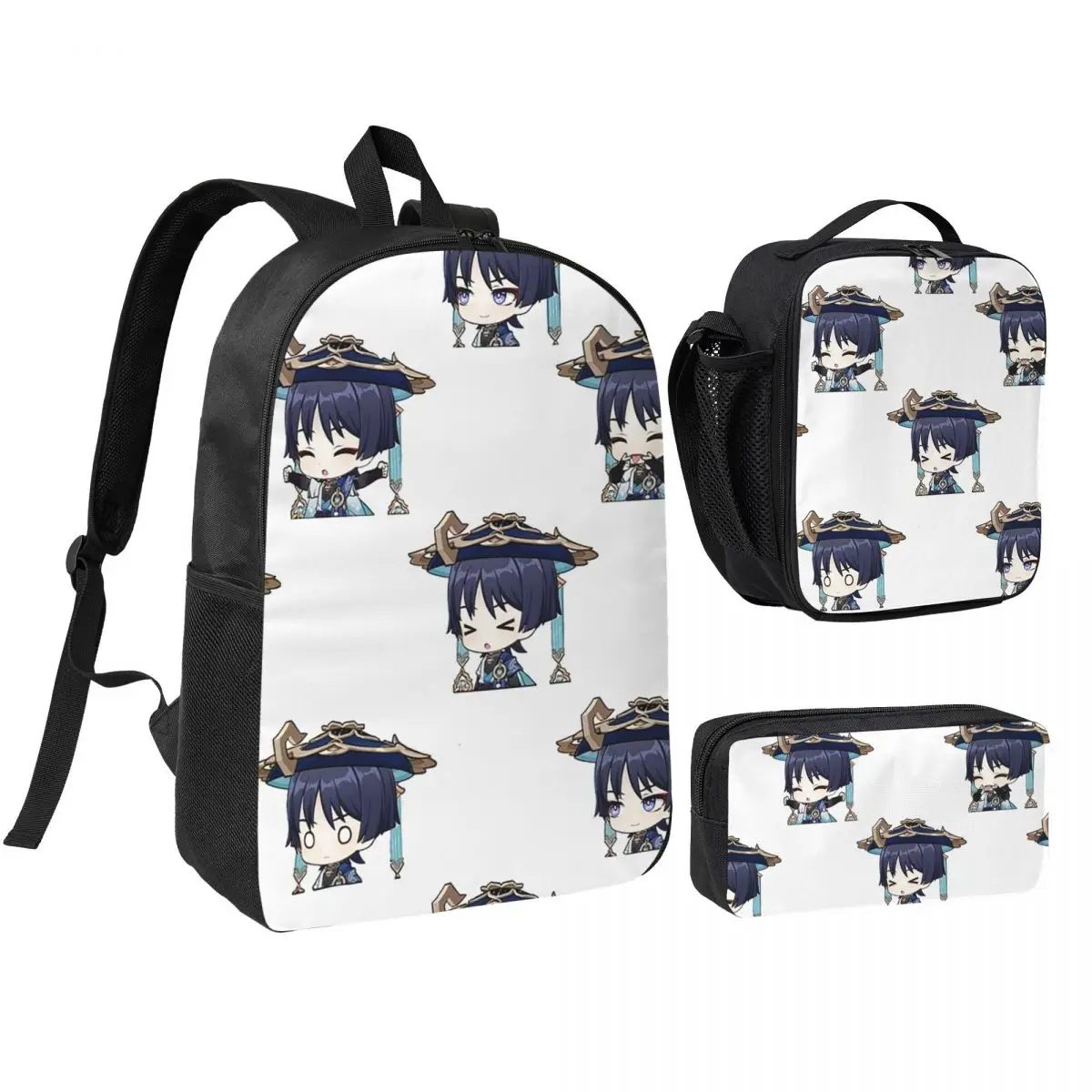 Genshin Impact Scaramouche And Wanderer Game Backpack BookBag School Bag Shoulder Bags 3ps Insulated Lunch Bag Pencil Case
Genshin Impact Scaramouche And Wanderer Game Backpack BookBag School Bag Shoulder Bags 3ps Insulated Lunch Bag Pencil Case