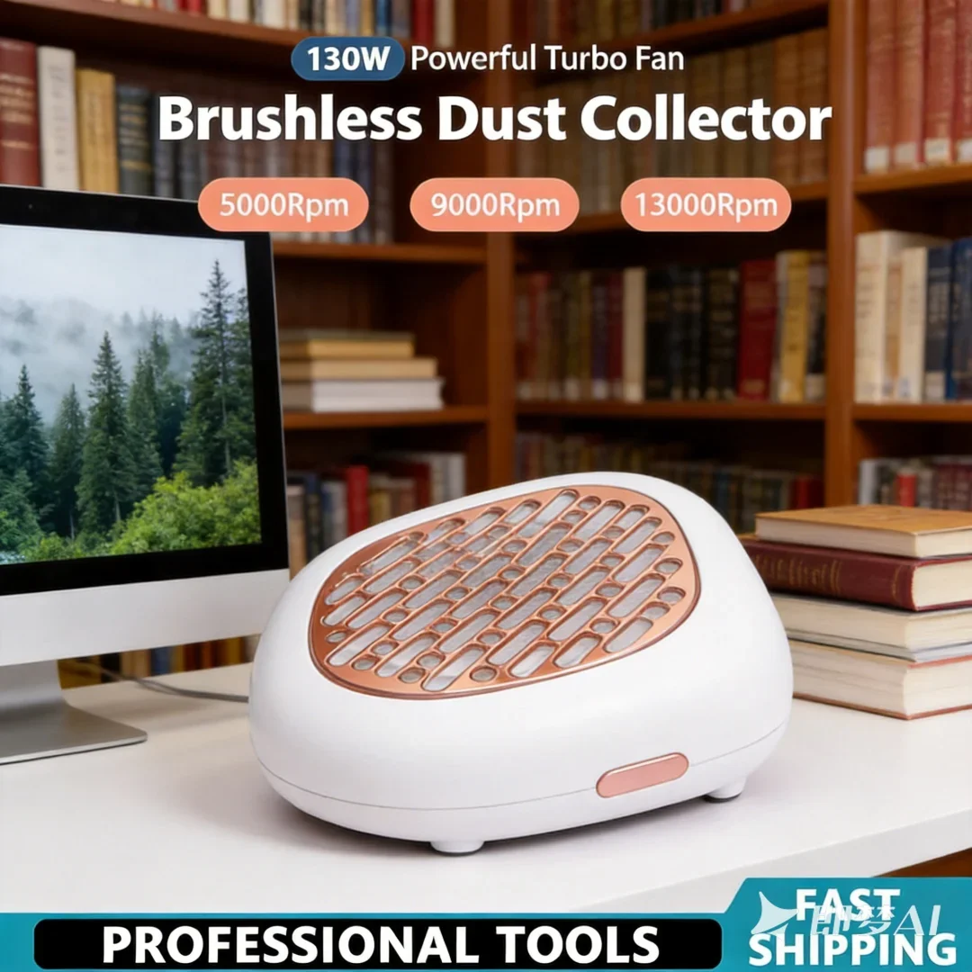 Refined 130W Super Suction Brushless Nail Dust Collector Durable Nail Dust Extractor Elegant Nail Art Manicure Fan Vacuum
Refined 130W Super Suction Brushless Nail Dust Collector Durable Nail Dust Extractor Elegant Nail Art Manicure Fan Vacuum