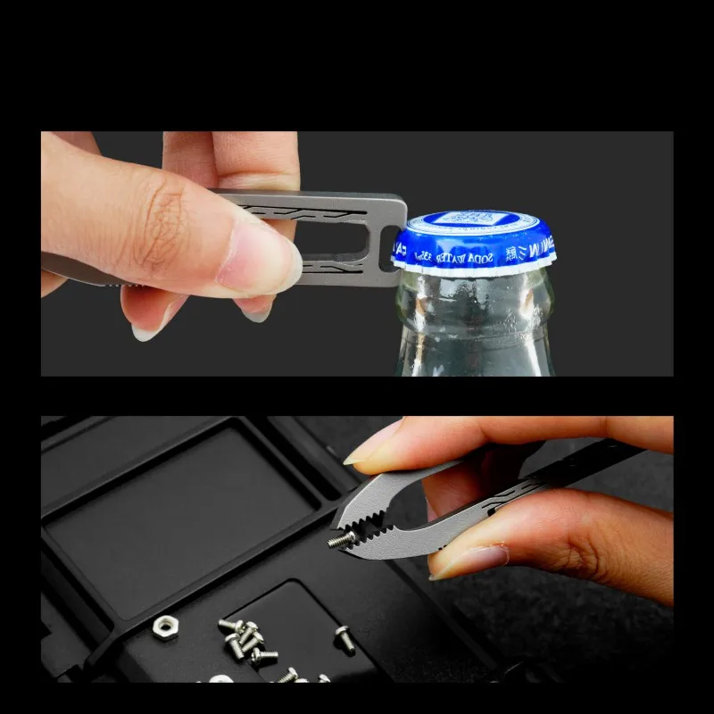 Portable Tweezers with Bottle Opener Titanium Alloy Mini EDC Multifunctional Tool for Outdoor Survival Camping Travel
Portable Tweezers with Bottle Opener Titanium Alloy Mini EDC Multifunctional Tool for Outdoor Survival Camping Travel