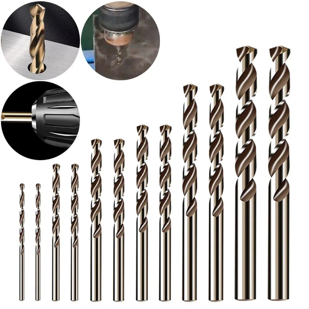 12 Pcs Drill Bits HSS M35 Cobalt 1-3.5mm Hole Cutter For Stainless Steel Wood Drilling Electric Drill Tools Accessories
12 Pcs Drill Bits HSS M35 Cobalt 1-3.5mm Hole Cutter For Stainless Steel Wood Drilling Electric Drill Tools Accessories