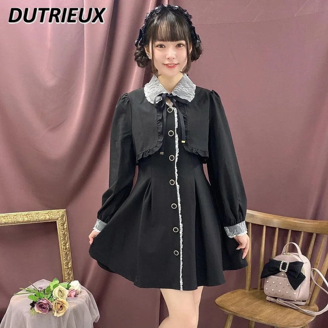 Japanese Lolita Women's High Waist Dress Sweet Cute Girl Kawaii Rojita Spring Autumn New Retro Plaid Long Sleeve Dresses
Japanese Lolita Women's High Waist Dress Sweet Cute Girl Kawaii Rojita Spring Autumn New Retro Plaid Long Sleeve Dresses