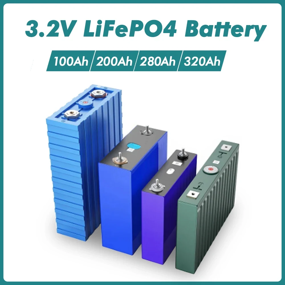 LiFePo4 3.2V 100ah 200ah 280ah 120ah 4pcs Lithium iron phosphate battery DIY 12V 24V 48V for home energy storage caravan outdoor
LiFePo4 3.2V 100ah 200ah 280ah 120ah 4pcs Lithium iron phosphate battery DIY 12V 24V 48V for home energy storage caravan outdoor