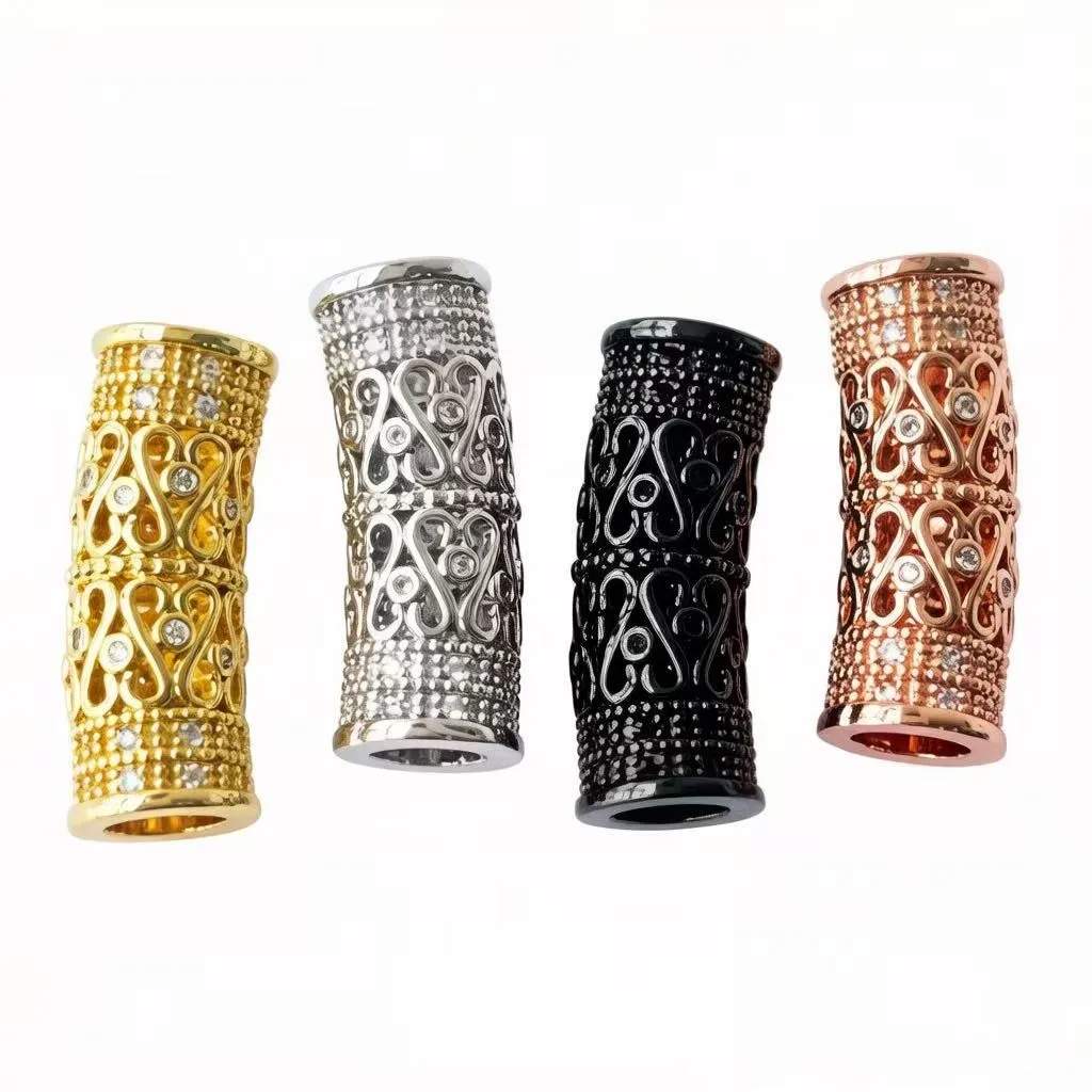 5Pcs Zirconia Pave Copper Hollow Tube Curved Jewelry Accessories for Women DIY Bracelets Beading Work Components
5Pcs Zirconia Pave Copper Hollow Tube Curved Jewelry Accessories for Women DIY Bracelets Beading Work Components