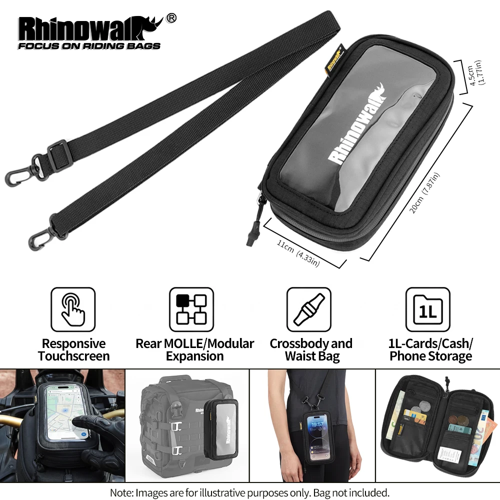 Rhinowalk Motorcycle Multi-Functional Expandable Phone Bag
Rhinowalk Motorcycle Multi-Functional Expandable Phone Bag