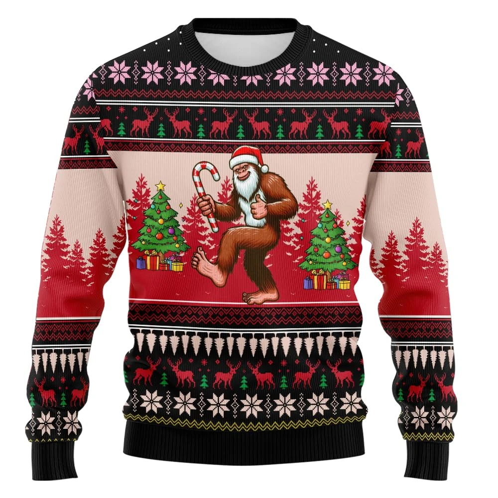 Bigfoot Ugly Christmas Sweater Xmas Holiday Crew Neck Sweatshirt Funny Sasquatch Santa Claus Gingerbread Man Jumper Sweaters
Bigfoot Ugly Christmas Sweater Xmas Holiday Crew Neck Sweatshirt Funny Sasquatch Santa Claus Gingerbread Man Jumper Sweaters