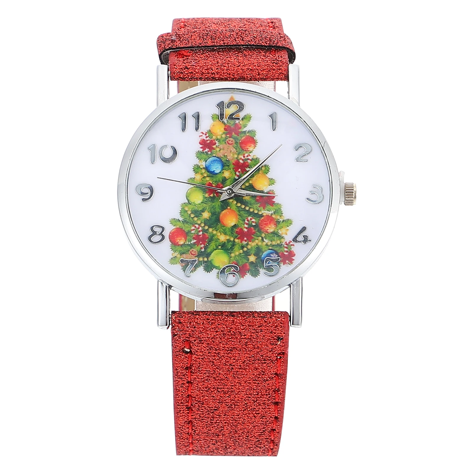 Quartz Watches Ladies Christmas Tree Pattern Stainless Steel Zinc Alloy Glass Mirror Large Display Golden Xmas Women Wristwatch
Quartz Watches Ladies Christmas Tree Pattern Stainless Steel Zinc Alloy Glass Mirror Large Display Golden Xmas Women Wristwatch