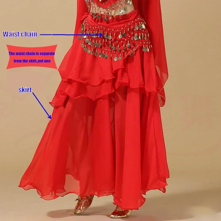 Belly Dance Costume Senior Sexy Chiffon Gold Coin Belly Dance Performance Skirt Women's High Quality Belly Dance Clothes Skirt
Belly Dance Costume Senior Sexy Chiffon Gold Coin Belly Dance Performance Skirt Women's High Quality Belly Dance Clothes Skirt