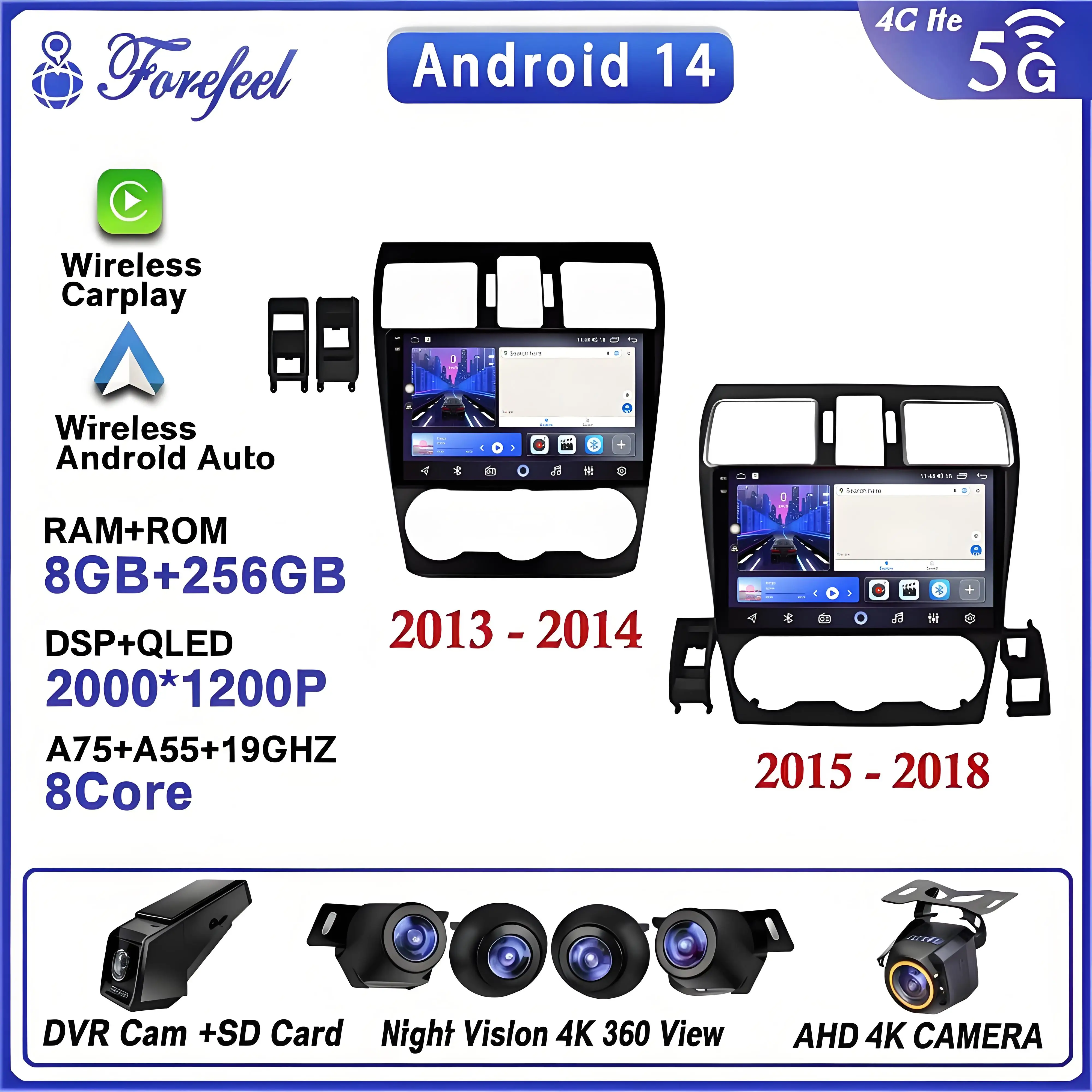 DVD Android 14 для Subaru Forester XV WRX 2012-2015 Авто для Impreza Мультимедиа NO 2DIN Радио Стерео Автомобильный GPS-плеер Навигация
DVD Android 14 для Subaru Forester XV WRX 2012-2015 Авто для Impreza Мультимедиа NO 2DIN Радио Стерео Автомобильный GPS-плеер Навигация