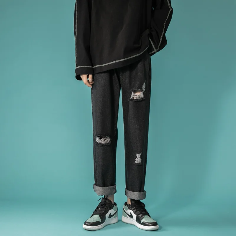 Summer Men's Thin Jeans Fashion Loose Casual Straight Wide Leg Pants Street Boy Y2k Black Jeans Youthful vitality
Summer Men's Thin Jeans Fashion Loose Casual Straight Wide Leg Pants Street Boy Y2k Black Jeans Youthful vitality