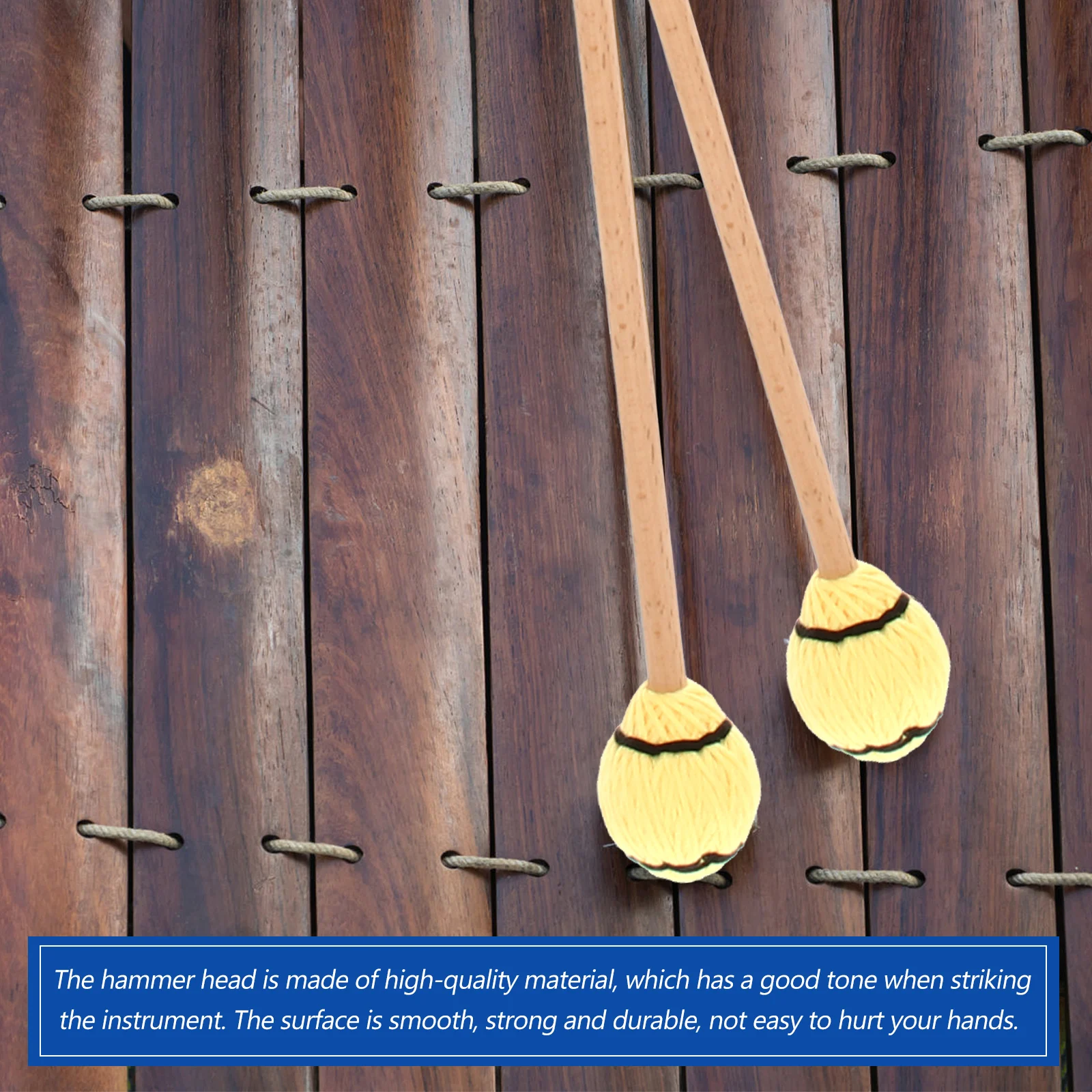 2 Pcs Maple Drumsticks for Marimba Working Mallet Percussion Not Easy to Crack Hammers Mallets Xylophone Yarn Instrument Smooth
2 Pcs Maple Drumsticks for Marimba Working Mallet Percussion Not Easy to Crack Hammers Mallets Xylophone Yarn Instrument Smooth