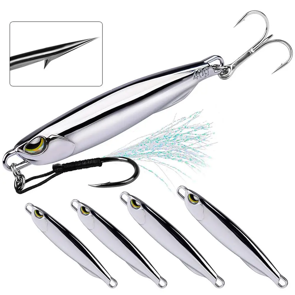 Fishing Lure 15g/20g/30g/40g High Reflective 3d Eyes Artificial Bait With Feathers Reusable Metal Lure With Hooks Dropship
Fishing Lure 15g/20g/30g/40g High Reflective 3d Eyes Artificial Bait With Feathers Reusable Metal Lure With Hooks Dropship