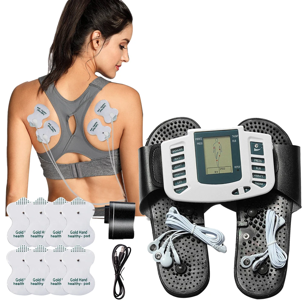 16 Pads Electrical Muscle Stimulator Pulsed Slippers Therapy Massager Pulse Tens Acupuncture Full Body Massage Relax Care
16 Pads Electrical Muscle Stimulator Pulsed Slippers Therapy Massager Pulse Tens Acupuncture Full Body Massage Relax Care