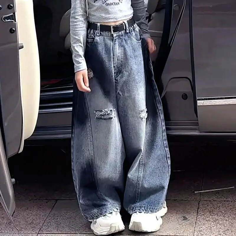 Girls Jeans Trousers Children 2025 New Spring Collection Fashion Blue Bottoms Simple Casual Pants Korean Simple Style Trousers
Girls Jeans Trousers Children 2025 New Spring Collection Fashion Blue Bottoms Simple Casual Pants Korean Simple Style Trousers